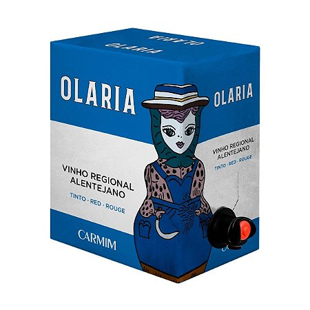 Vinho Tinto Português Carmim Olaria Bag In Box 5 Litros