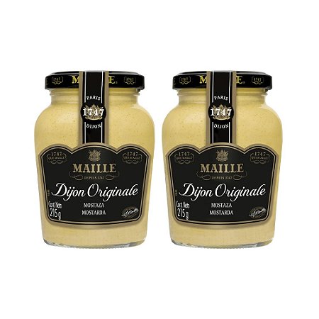 Mostarda Dijon Maille Original Sem Sementes 215g (2 Unidades)