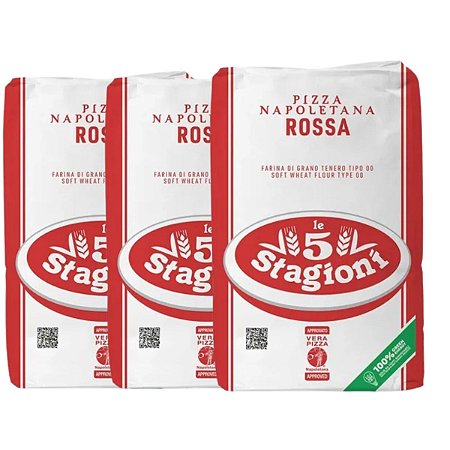 Farinha De Trigo Italiana 00 Le 5 Stagioni Napoletana 3kg