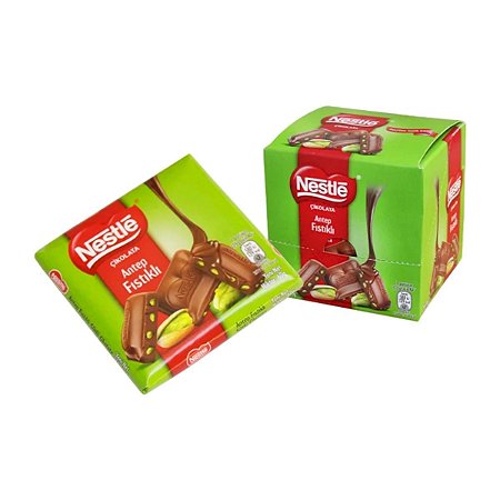 Barra de Chocolate ao Leite com Pistache Nestlé 60g (6 Und)