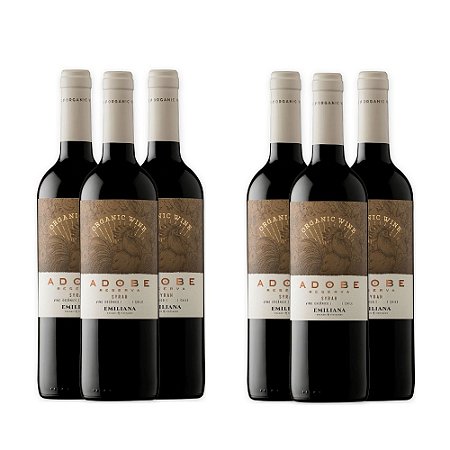Vinho Tinto Syrah Reserva Emiliana Adobe 750ml (6 Unidades)
