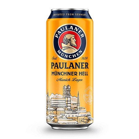 Cerveja Alemã Paulaner Munchner Hell Importado Lata 500ml