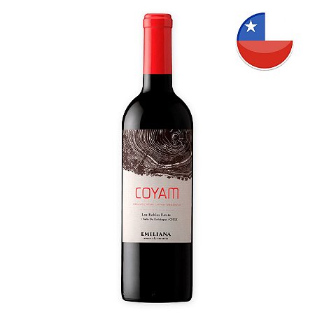 Vinho Tinto Chileno Emiliana Coyam Carménère, Syrah 750ml