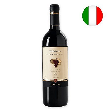 Vinho Tinto Italiano Cecchi Sangiovese Toscana 750Ml