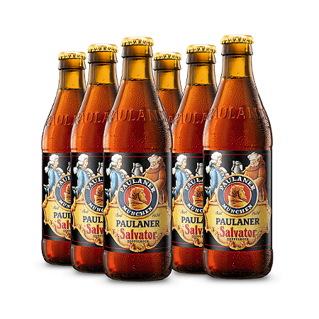 Cerveja Paulaner Salvator Puro Malte Garrafa 330ml (6 Und)