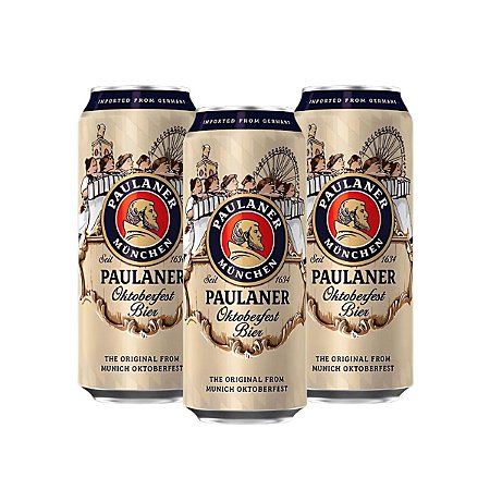 Kit 3 Cervejas Paulaner Edição Especial Oktober Bier 500ml