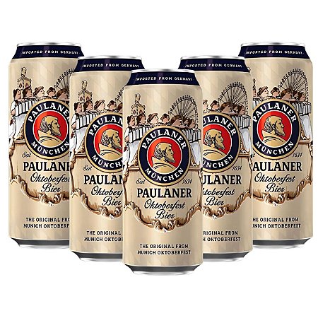 Kit 5 Cervejas Paulaner Edição Especial Oktober Bier 500ml