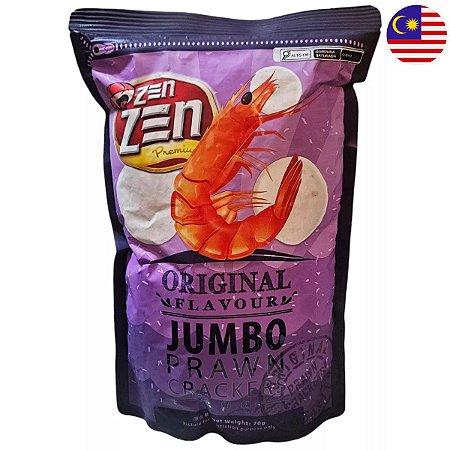 Salgadinho Importado Zen Zen Camarão Jumbo Crackers 70g