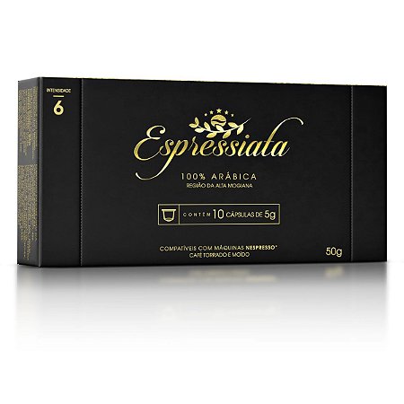 Capsula Café Torrado e Moido Espressiata 100% Arabica com 10 un