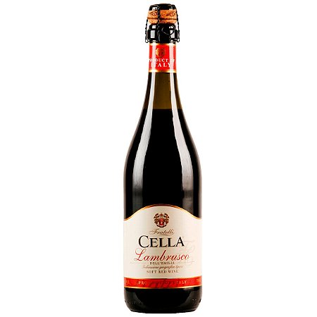 Vinho Italiano Cella Lambrusco Dell'Emilia Rosso IGT 750ml