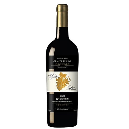 Vinho Tinto Francês Feuille Dorée AOP Bordeaux 750 ml