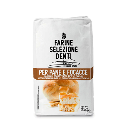Farinha Italiana Pane Focaccia Molino Denti 1kg