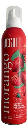 Espuma Sabor Morango para Drinks Begin Spices 220ml