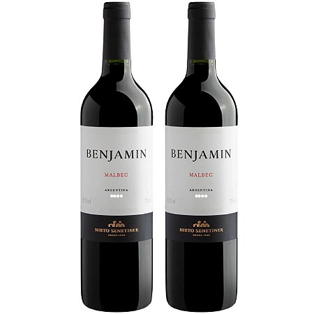 Kit 2 Vinhos Tinto Benjamin Nieto Senetiner Malbec Argentino 750ml