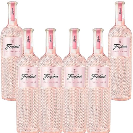Kit 6 Vinhos Italiano Freixenet Fino Italian Rosé Seco 750ml