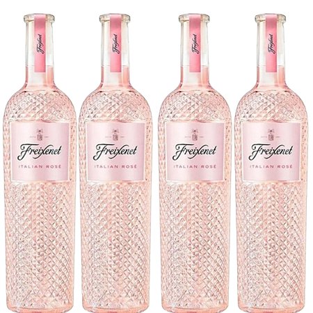 Kit 4 Vinhos Italiano Freixenet Fino Italian Rosé Seco 750ml