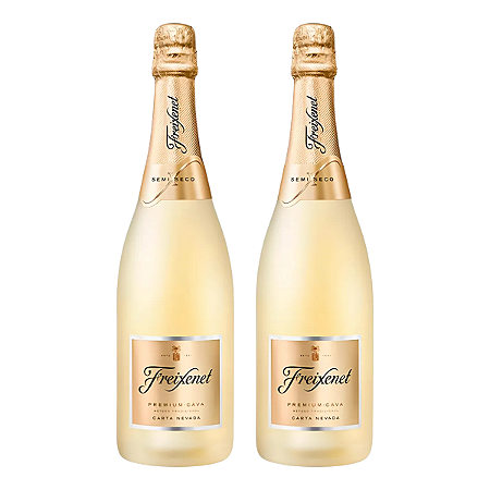 Kit 2 Espumantes Cava Freixenet Carta Nevada Demi Sec 750ml