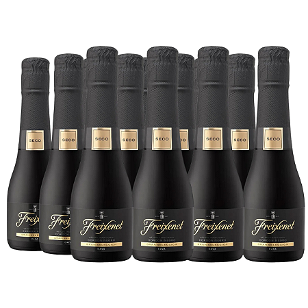Kit 12 Espumantes Cava Freixenet Cordon Negro Brut 200ml