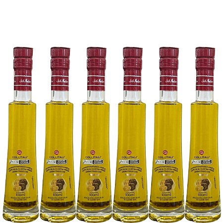 Kit 6 Azeites Italiano Collítali Trufa Negra e Trufa Branca 100ml