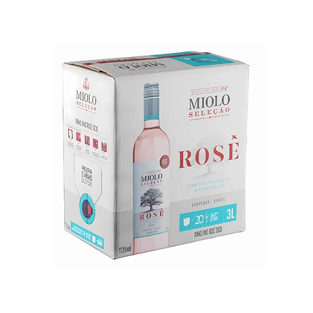 Vinho Rosé Seco Seleção Miolo Bag In Box 3l
