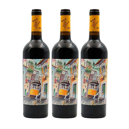 Kit 3 Vinhos Tinto Português Porta 6 750ml