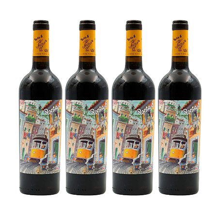 Kit 4 Vinhos Tinto Português Porta 6 750ml