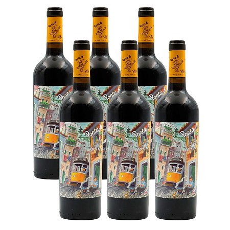 Kit 6 Vinhos Tinto Português Porta 6 750ml