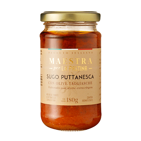 Molho Italiano Puttanesca La Pastina Maestra 180g