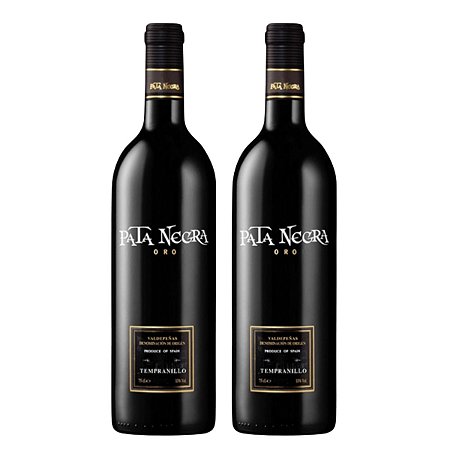 Kit 2 Vinhos Tinto Espanhol Pata Negra Oro Tempranillo 750ml