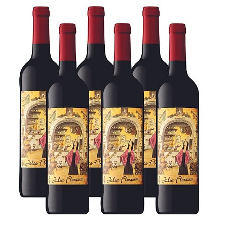 Kit 6 Vinhos Tinto Português Julia  Florista 750ml