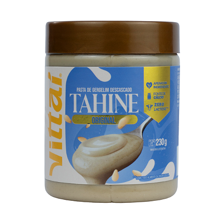 Pasta De Gergelim Tahine Original Vittaí 230g Zero Lactose