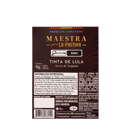 Tinta de Lula Maestra Per La Pastina 8g (2 Unds 4g cada)