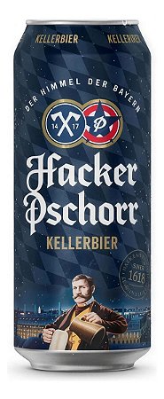 Cerveja Hacker Pschorr  Kellerbier Naturtrüb Lata 500ml