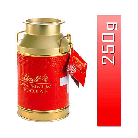 Chocolate Lindt Suiço Gold Can Lata Bombom Lindor 250 gr