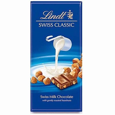 Chocolate Lindt Swiss Milk Chocolate Hazelnut Avelã 100 gr