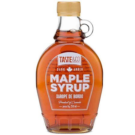 Maple Syrup Xarope de Bordo Taste & Co 100% Puro 250 ml