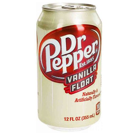 Refrigerante Dr Pepper Vanilla Float 355ml - Importado Eua