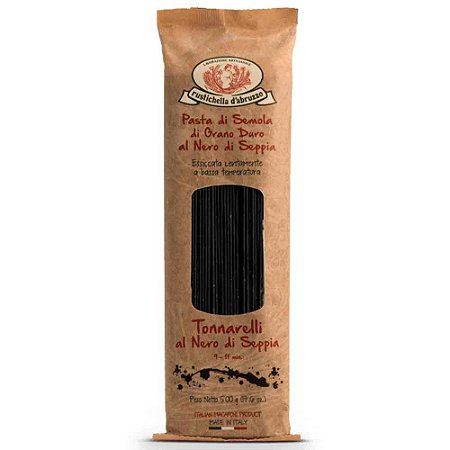 Macarrão Italiano Rustichella Spaghetti Nero Seppia 500 gr