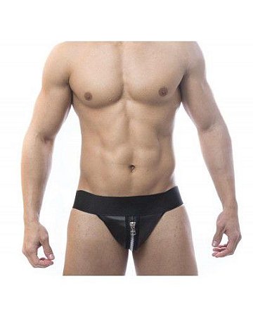 JockStrap Ziper Preto