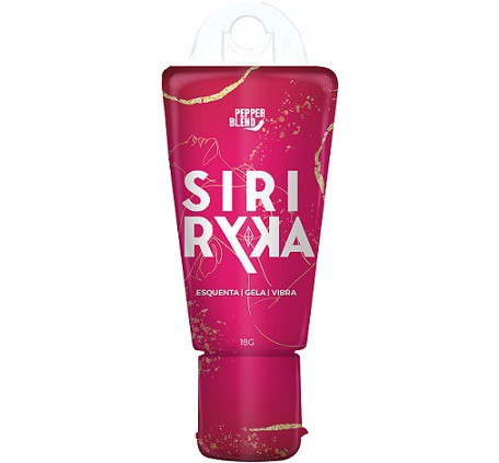 SiriRyca Gel Comestível Feminino Adstringente, Esquenta, Gela e Vibra 18g