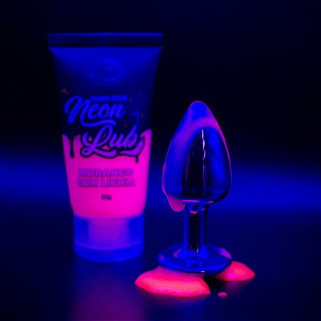 Neon Lub Gel Comestível Brilha em Luz Negra 30g