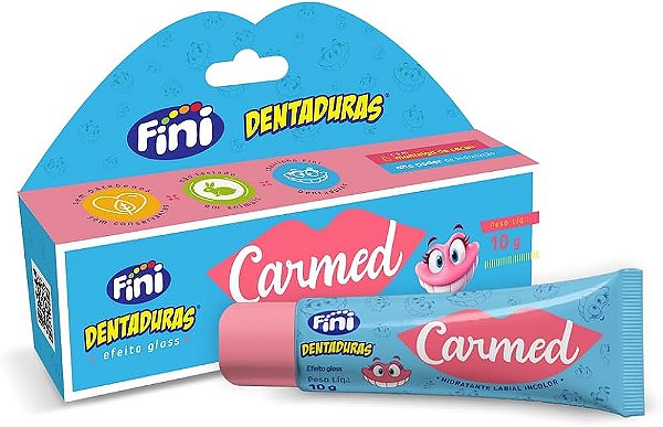 Carmed Fini Dentadura Hidratante Labial Efeito Gloss 10g