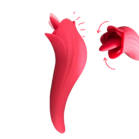 Vibrador Flor com Língua