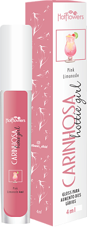 Carinhosa Gloss com efeito aumento dos lábios 4ml - Pink Lemonade