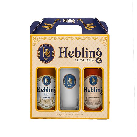 KIT 2 CERVEJAS PILSEN E VIENNA 600 ML E 1 COPO CALDERETA