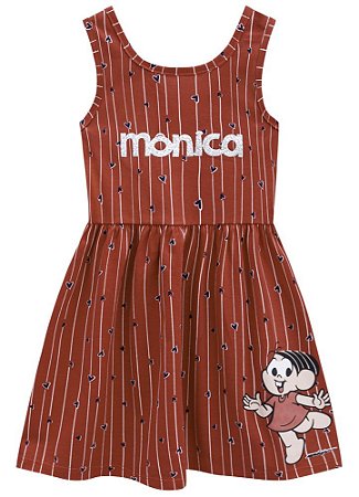 vestido turma da monica infantil