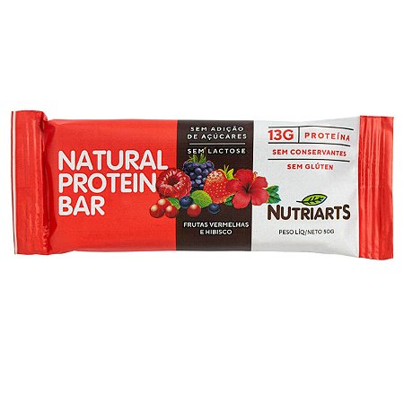 Natural Protein Bar Frutas Vermelhas e Hibisco 50g