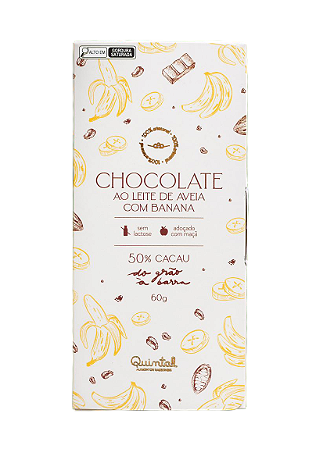 Chocolate ao Leite de Aveia com Banana 60g + Caixa de Isopor *ENVIO PARA FORA DE GOIANIA*