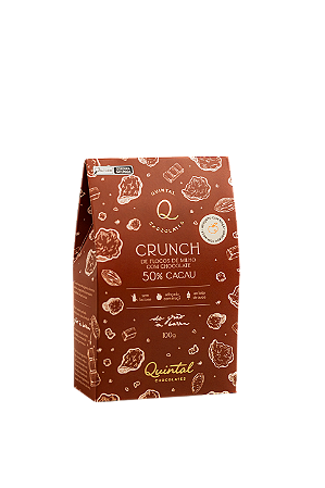 Crunch de Flocos de Milho com Chocolate 50% Cacau 100g Quintal