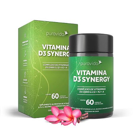 Vitamina D3 Synergy 60 Cápsulas